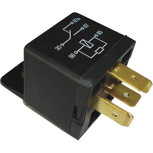 Mini relais unipolaire &agrave; une direction avec r&eacute;sistance, Prise, 40 A, 12 V Cantin et fils