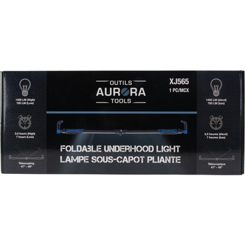 Foldable Underhood Work Light, Hook, Rechargeable, 1400 Lumens Cantin et fils