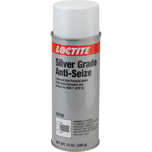 Antigrippant qualit&eacute; argent, Canette a&eacute;rosol, Temp. max. de 1600°F (871°C) Cantin et fils