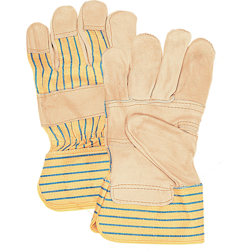 Gants d'ajusteur &agrave; paume renforc&eacute;e de premi&egrave;re qualit&eacute;, T-Grand, Paume en Cuir fleur de vache, Doublure en Coton Cantin et fils