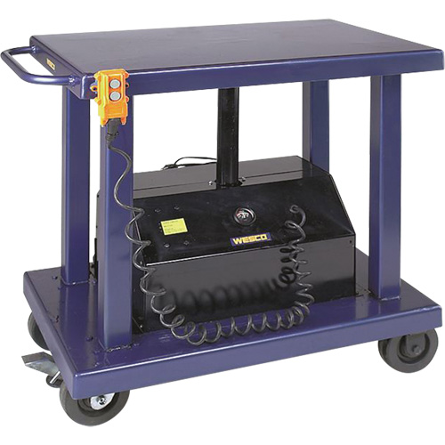 Hydraulic Lift Table, Steel, 24" W x 36" L, 2000 lbs. Capacity Cantin et fils
