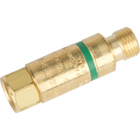 Antiretours pare-flammes - Oxy/gaz combustibles, Gaz combustibles (rouge)/Oxyg&egrave;ne (vert), Style pour chalumeau Cantin et fils