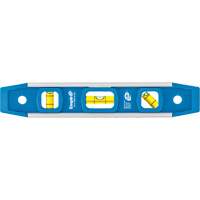 Torpedo Level, 9" L, Aluminum, 3 Vials, Magnetic Cantin et fils