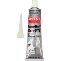 Superflex RTV Silicone Adhesive Sealant, Tube, Clear Cantin et fils