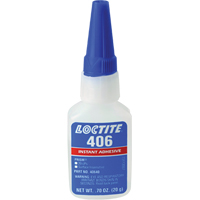 Prism 406 Instant Adhesive, Clear, Bottle, 0.7 fl. oz. Cantin et fils