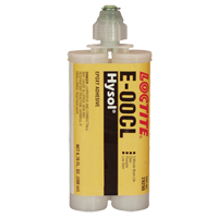 E-00CL Structural Adhesives, 200 ml, Dual Cartridge, Two-Part, Clear Cantin et fils
