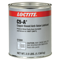 Loctite&reg; 8008 C5-A Copper Anti-Seize Lubricant, 2.5 lbs., Can, 1800°F (982°C) Max Temp. Cantin et fils