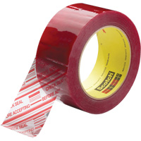 Scotch&reg; Security Message Box Sealing Tape 3779, Acrylic Adhesive, 1.8 mils, 48 mm (2") x 914 m (2998') Cantin et fils