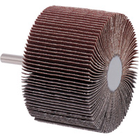 Mounted Flap Wheel, A80 Grit, 3" x 2" x 1/4" Cantin et fils