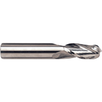 Fraise en bout sph&eacute;rique, 1/8" dia., 4 cannelures, Carbure Cantin et fils