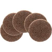 Disque de conditionnement de surface Roloc Scotch-Brite, 2" dia., Grain Cors&eacute;, Oxyde d'aluminium Cantin et fils
