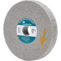 Meules d'&eacute;barbage EXL Scotch-Brite, 6" x 1", Arbre de 1", Oxyde d'aluminium Cantin et fils