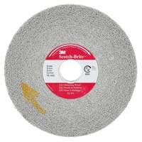 Meule d'&eacute;barbage EXL Scotch-Brite, 6" x 1", Arbre de 1"-8, 1, Oxyde d'aluminium Cantin et fils