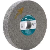 Meule d'&eacute;barbage EXL Scotch-Brite, 8" x 1", Arbre de 3" Cantin et fils