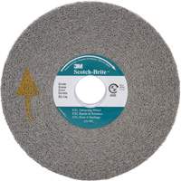 Meule d'&eacute;barbage EXL Scotch-Brite, 6" x 1", Arbre de 1" Cantin et fils