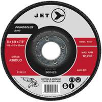 Powerplus DUO Cutting/Grinding Wheel, 4-1/2" x 1/8", 7/8" Arbor, Type 27, A30DUO Grit Cantin et fils