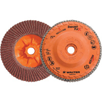Disque &agrave; lamelles Enduro-Flex, 4-1/2" x 5/8"-11, Type 27, Grain 40, Alumine de zirconium Cantin et fils