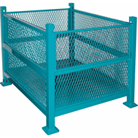 Open Mesh Containers, 2 Drop Gates, 3000 lbs. Capacity, 34.5" W x 40.5" D x 32.25" H Cantin et fils