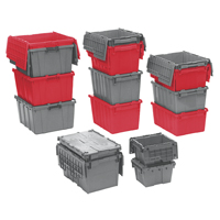 Contenants de distribution Flipak en plastique poly&eacute;thyl&egrave;ne (PE), 19,7" x 11,8" x 7,3", Bleu Cantin et fils