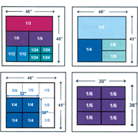 Syst&egrave;me de contenants d'exp&eacute;dition 4845 de StakPak Plus, 15" la x 24" p x 14,5" h, Bleu royal Cantin et fils