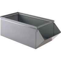 Steel Bin, 100 lbs. Cap., 15" W x 24" D x 11" H, Blue Cantin et fils
