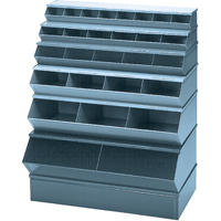 Sectional Bin Units, 100 lbs. Cap., 37" W x 24" D x 11" H, Blue Cantin et fils