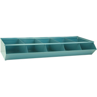 Sectional Bin Units, 100 lbs. Cap., 37" W x 15-1/2" D x 6" H, Blue Cantin et fils