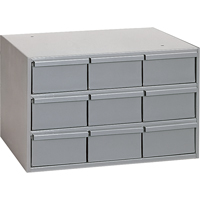 Industrial Drawer Cabinets, 9 Drawers, 17-1/4" W x 11-5/8" D x 10-7/8" H, Grey Cantin et fils