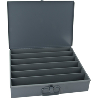Compartment Steel Scoop Boxes , 18.34" W x 12.16" D x 3.16" H, 6 Horizontal Compartments Cantin et fils