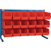 Rayonnage &agrave; persienne avec bacs, 18 bacs, 36" la x 8-1/4" p x 22" h Cantin et fils