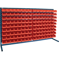 Rayonnage &agrave; persienne avec bacs, 144 bacs, 72" la x 15" p x 40" h Cantin et fils