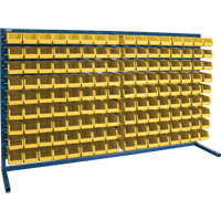 Rayonnage &agrave; persienne avec bacs, 144 bacs, 72" la x 15" p x 40" h Cantin et fils