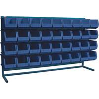 Rayonnage &agrave; persienne avec bacs, 36 bacs, 72" la x 15" p x 40" h Cantin et fils