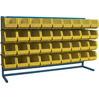 Rayonnage &agrave; persienne avec bacs, 36 bacs, 72" la x 15" p x 40" h Cantin et fils