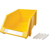 Stack & Hang Bin, 8-3/16" W x 6-3/16" H x 14" D, Yellow Cantin et fils