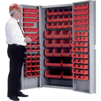 Armoire &agrave; combinaison avec porte creuse, 38" la x 24" p x 72" h, 36 tablettes Cantin et fils