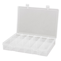 Compact Polypropylene Compartment Cases, 13-1/8" W x 9" D x 2-5/16" H, 18 Compartments Cantin et fils