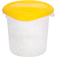 Round Storage Containers, 7-4/5" H x 8-1/2" D, 3.79 L Capacity, Clear Cantin et fils