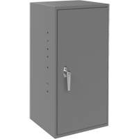 Utility Cabinet, Steel, 2 Shelves, 30" H x 13-3/4" W x 12-3/4" D, Grey Cantin et fils