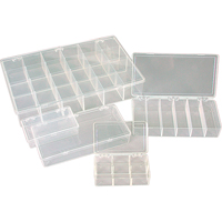 K-Resin Compartment Box, Plastic, 36 Slots, 6-9/16" W x 9-5/8" D x 1-1/2" H, Transparent Cantin et fils