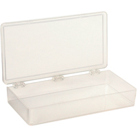 K-Resin Compartment Box, Plastic, 4" W x 8" D x 1-3/16" H, Transparent Cantin et fils