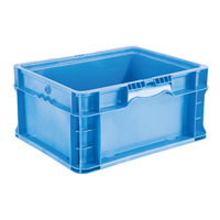 Syst&egrave;me de contenants d'exp&eacute;dition 4845 de StakPak Plus, 15" la x 12" p x 7,5" h, Bleu royal Cantin et fils