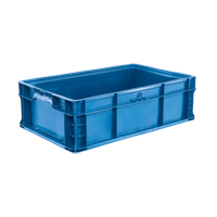 Syst&egrave;me de contenants d'exp&eacute;dition 4845 de StakPak Plus, 15" la x 24" p x 7,5" h, Bleu royal Cantin et fils