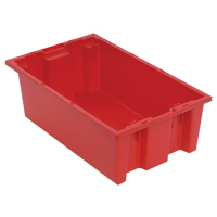 Contenants Stack & Nest, 6" x 18" x 11", Rouge Cantin et fils