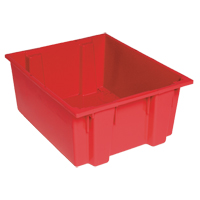 Contenants Stack & Nest, 8" x 19,5" x 13,5", Rouge Cantin et fils