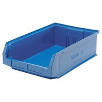 Contenants g&eacute;ants empilables, 12,375" la x 19,75" p x 5,875" h, Bleu Cantin et fils