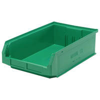 Contenants g&eacute;ants empilables, 12,375" la x 19,75" p x 5,875" h, Vert Cantin et fils
