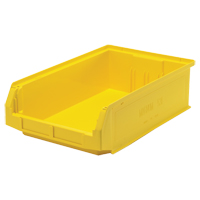 Contenants g&eacute;ants empilables, 12,375" la x 19,75" p x 5,875" h, Jaune Cantin et fils