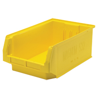 Contenants g&eacute;ants empilables, 12,375" la x 19,75" p x 7,875" h, Jaune Cantin et fils