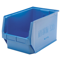 Contenants g&eacute;ants empilables, 12,375" la x 19,75" p x 11,875" h, Bleu Cantin et fils